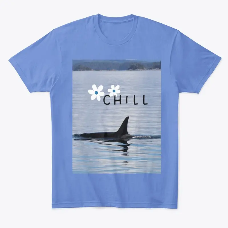 Chill wearing an orca chilling